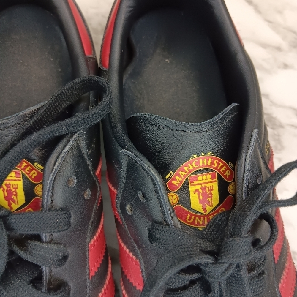 ADIDAS Samba Team Manchester United Sneakers Shoes Men's Size 7.5 Black - Picture 8 of 13